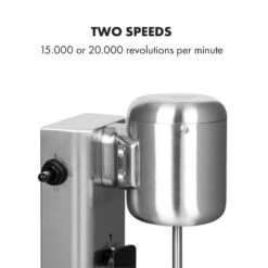 Kraftpaket Milchshake-Mixer Proteinshake 80W Edelstahl Silber -Haushaltsgerätegeschäft 10034456 yy 0005 logo Klarstein Kraftpaket Pro Milchshake Mixer 80W