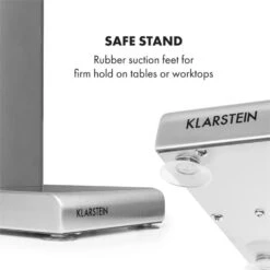 Kraftpaket Milchshake-Mixer Proteinshake 80W Edelstahl Silber -Haushaltsgerätegeschäft 10034456 yy 0008 logo Klarstein Kraftpaket Pro Milchshake Mixer 80W