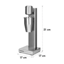Kraftpaket Milchshake-Mixer Proteinshake 80W Edelstahl Silber -Haushaltsgerätegeschäft 10034456 yy 0009 logo Klarstein Kraftpaket Pro Milchshake Mixer 80W