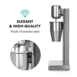 Kraftpaket II Doppel-Milchshake-Mixer Proteinshake 160W Edelstahl -Haushaltsgerätegeschäft 10034457 yy 0007 logo Klarstein Kraftpaket II Pro Milchshake Mixer 160W