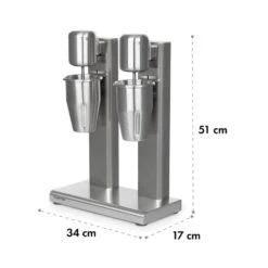 Kraftpaket II Doppel-Milchshake-Mixer Proteinshake 160W Edelstahl -Haushaltsgerätegeschäft 10034457 yy 0009 logo Klarstein Kraftpaket II Pro Milchshake Mixer 160W