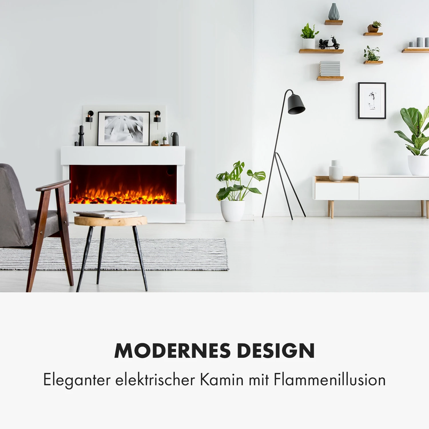 Studio 1 Elektrischer Kamin 1000/2000W LED 10-30 °C Wochentimer 4 Studio 1 Elektrischer Kamin 1000/2000W LED 10-30 °C Wochentimer – Bild 2