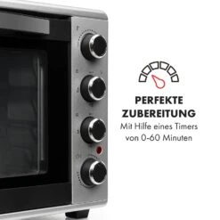 Masterchef 45 Mini-Backofen 45l 2000W 100-230 °C Timer Silber -Haushaltsgerätegeschäft 10034497 de 0005 logo