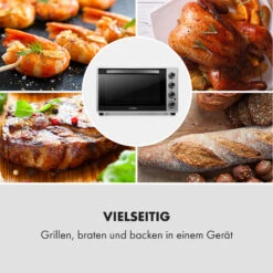 Masterchef 45 Mini-Backofen 45l 2000W 100-230 °C Timer Silber -Haushaltsgerätegeschäft 10034497 de 0007 logo