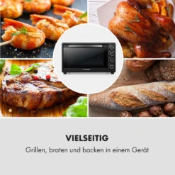 Masterchef 60 Mini-Backofen 60l 2000W 100-230 °C Timer Schwarz -Haushaltsgerätegeschäft 10034498 de 0007 logo