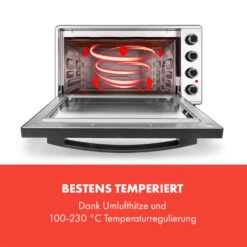 Masterchef 60 Mini-Backofen 60l 2000W 100-230 °C Timer Silber -Haushaltsgerätegeschäft 10034499 de 0003 logo