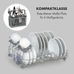 Azuria Geschirrspülmaschine 1380W 6,5L 6 Gedecke Schwarze Glasfront -Haushaltsgerätegeschäft 10034510 de 0003 logo