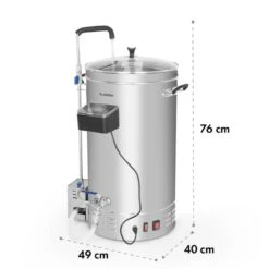 Brauheld Pro Maischekessel 2500W 35L 30-100°C Umwälzpumpe Edelstahl -Haushaltsgerätegeschäft 10034587 yy 0009 logo Klarstein Brauheld Pro Maischekessel 35 Liter