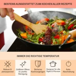 EasyCook Domino Keramikkochfeld 3000W Drehregler Schwarz 15 EasyCook Domino Keramikkochfeld 3000W Drehregler Schwarz -Haushaltsgerätegeschäft 10034603 de 0005 usp