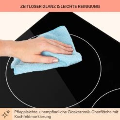 EasyCook Domino Keramikkochfeld 3000W Drehregler Schwarz 18 EasyCook Domino Keramikkochfeld 3000W Drehregler Schwarz -Haushaltsgerätegeschäft 10034603 de 0008 usp