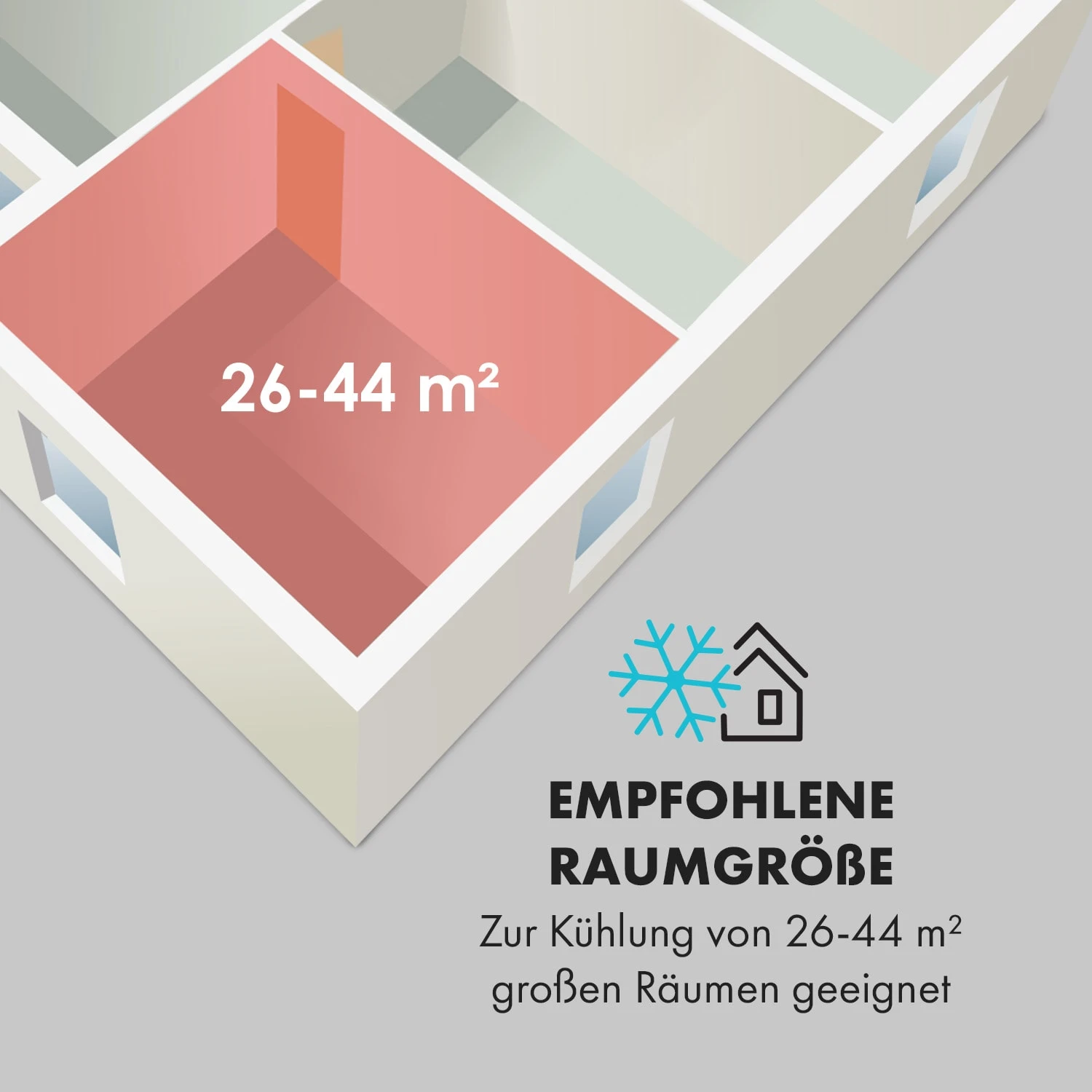 Metrobreeze Miami Mobile Klimaanlage 9000BTU/2,6 KW 950W 5 Metrobreeze Miami Mobile Klimaanlage 9000BTU/2,6 KW 950W – Bild 3