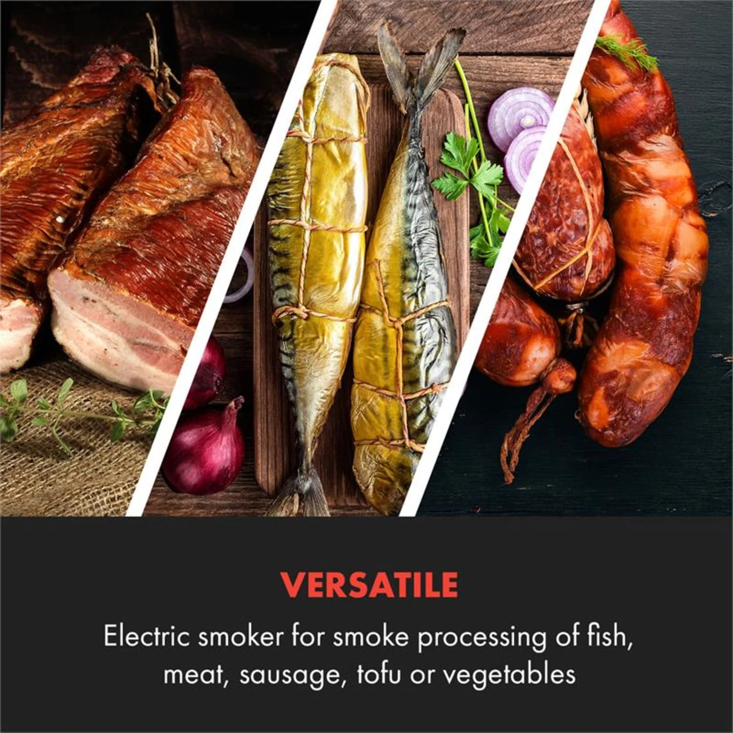 Flintstone Räucherofen 1600W Thermometer Edelstahl Elektrisch 8 Flintstone Räucherofen 1600W Thermometer Edelstahl Elektrisch – Bild 6