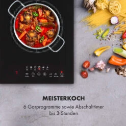 Cook N Roll Induktionskochfeld 2000W Timer 10 Stufen Bratenthermometer -Haushaltsgerätegeschäft 10034708 de 0008 logo