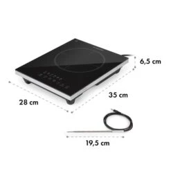 Cook N Roll Induktionskochfeld 2000W Timer 10 Stufen Bratenthermometer -Haushaltsgerätegeschäft 10034708 yy 0009 logo Klarstein Cook n Roll Induktionskochfeld schwarz