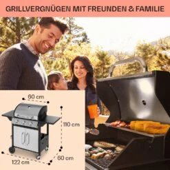 Tomahawk Gasgrill 3 X 3,6 KW Brenner 60 X 43,5 Cm Grill Edelstahl -Haushaltsgerätegeschäft 10034711 de 0006 usp