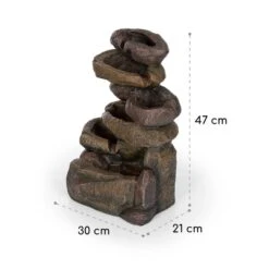 Savona Solarbrunnen 2,8 W Polyresin 5h Akku LEDs Steinoptik -Haushaltsgerätegeschäft 10034720 yy 0008 logo Blumfeldt Savona Solarbrunnen Steinoptik