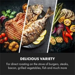 Delicatessa Grill Pan Grillplatte Induktionskochfeld Zubehör 43,5x23cm 9 Delicatessa Grill Pan Grillplatte Induktionskochfeld Zubehör 43,5x23cm -Haushaltsgerätegeschäft 10034722 yy 0004 logo Klarstein Delicatessa Grill Pan Grillplatte