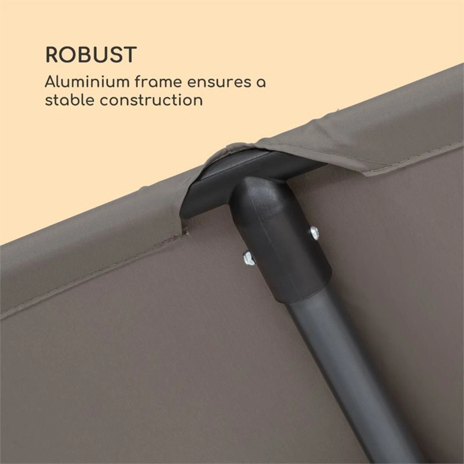 Flex-Shade XL Sonnenschirm 150 X 210 Cm Polyester UV 50 Dunkelgrau 7 Flex-Shade XL Sonnenschirm 150 X 210 Cm Polyester UV 50 Dunkelgrau – Bild 5