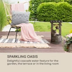 Speyer Kaskadenbrunnen Gartenbrunnen 4 Stufen Akku 2,8W Solar LED -Haushaltsgerätegeschäft 10034731 yy 0003 logo Blumfeldt Speyer Kaskadenbrunnen