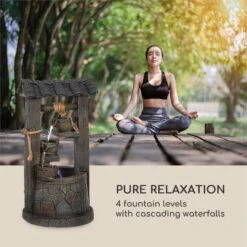 Speyer Kaskadenbrunnen Gartenbrunnen 4 Stufen Akku 2,8W Solar LED -Haushaltsgerätegeschäft 10034731 yy 0004 logo Blumfeldt Speyer Kaskadenbrunnen