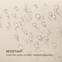 Twin Peaks Sonnenschirm Sonnenschutz 456 X 245 X 268 Cm Polyester -Haushaltsgerätegeschäft 10034740 yy 0006 logo Blumfeldt Twin Peaks Sonnenschirm creme