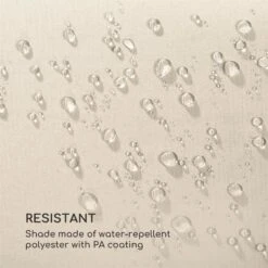 Belo Horizonte Sonnenschirm Sonnenschutz Ø 292cm Polyester Wasserabweisend Inkl. Standbasis Creme -Haushaltsgerätegeschäft 10034743 yy 0007 logo blumfeldt Belo Horizonte Sonnenschirm creme