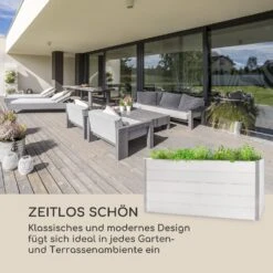 Nova Grow Gartenbeet 195 X 91 X 100 Cm WPC Holzoptik Weiß 13 Nova Grow Gartenbeet 195 X 91 X 100 Cm WPC Holzoptik Weiß -Haushaltsgerätegeschäft 10034752 de 0003 logo