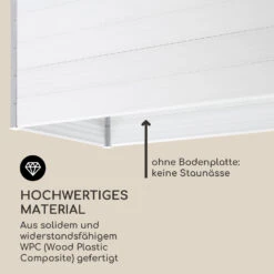 Nova Grow Gartenbeet 195 X 91 X 100 Cm WPC Holzoptik Weiß 14 Nova Grow Gartenbeet 195 X 91 X 100 Cm WPC Holzoptik Weiß -Haushaltsgerätegeschäft 10034752 de 0004 logo