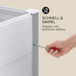 Nova Grow Gartenbeet 195 X 91 X 100 Cm WPC Holzoptik Weiß 16 Nova Grow Gartenbeet 195 X 91 X 100 Cm WPC Holzoptik Weiß -Haushaltsgerätegeschäft 10034752 de 0006 logo