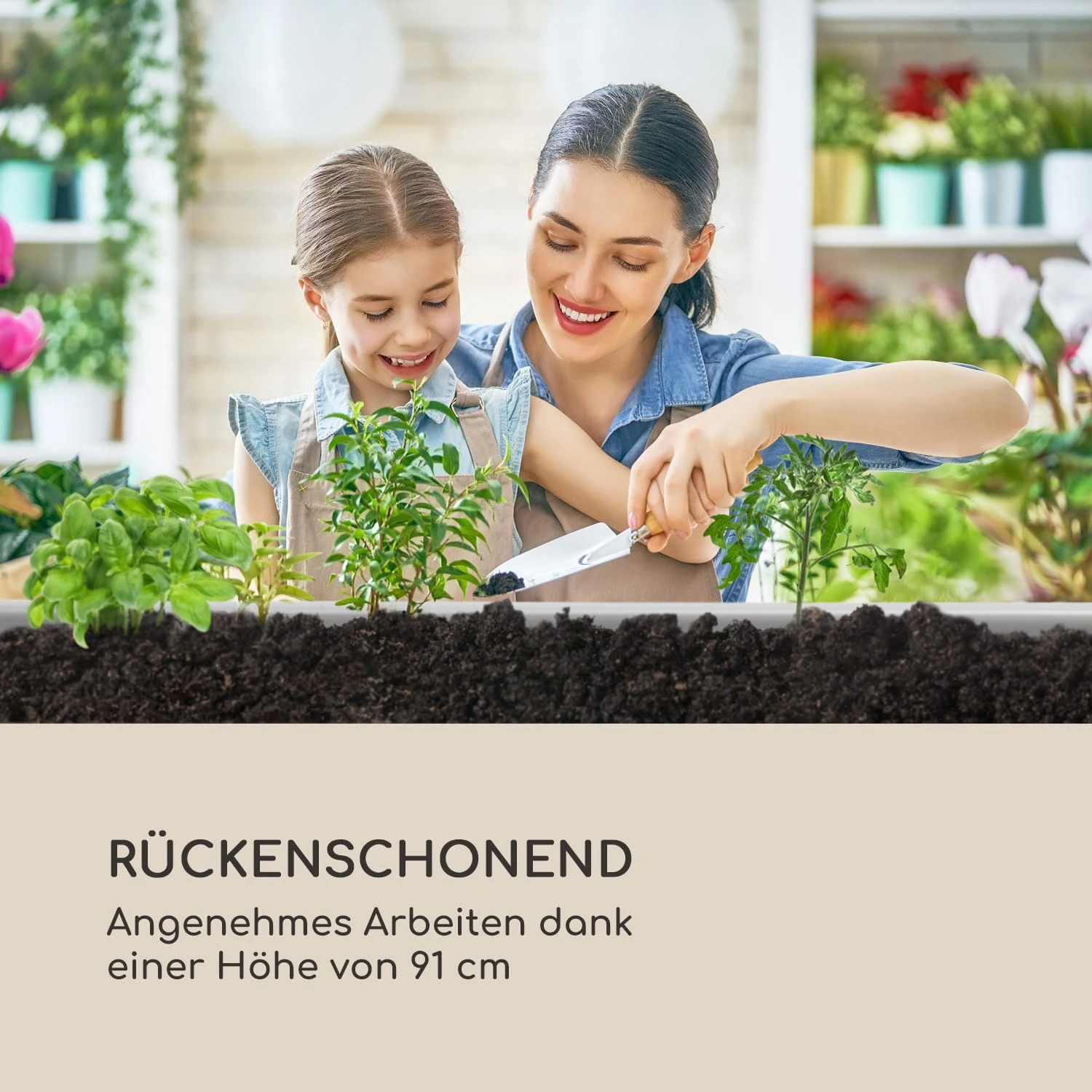Nova Grow Gartenbeet 195 X 91 X 100 Cm WPC Holzoptik Weiß 9 Nova Grow Gartenbeet 195 X 91 X 100 Cm WPC Holzoptik Weiß – Bild 7