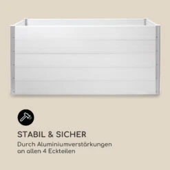 Nova Grow Gartenbeet 195 X 91 X 100 Cm WPC Holzoptik Weiß 18 Nova Grow Gartenbeet 195 X 91 X 100 Cm WPC Holzoptik Weiß -Haushaltsgerätegeschäft 10034752 de 0008 logo