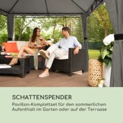 Mondo Gartenpavillon Partyzelt Gazebo 295x262x295 Stahl Polyester -Haushaltsgerätegeschäft 10034763 de 0002 logo