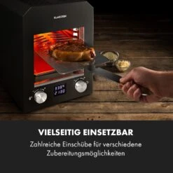 Hannibal Hochtemperaturgrill Indoor 2.200W 850°C Edelstahl Schwarz -Haushaltsgerätegeschäft 10034804 de 0006 logo