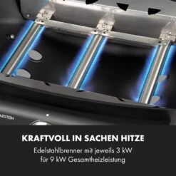 Vanquish Gasgrill 3 Edelstahlbrenner 3 X 3 KW 63,5 X 45 Cm Grillfläche -Haushaltsgerätegeschäft 10034805 de 0004 logo