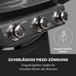 Vanquish Gasgrill 3 Edelstahlbrenner 3 X 3 KW 63,5 X 45 Cm Grillfläche -Haushaltsgerätegeschäft 10034805 de 0007 logo