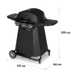 Vanquish Gasgrill 3 Edelstahlbrenner 3 X 3 KW 63,5 X 45 Cm Grillfläche -Haushaltsgerätegeschäft 10034805 yy 0009 logo Klarstein Vanquish Gasgrill schwarz