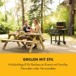 Meat Machine Holzkohlegrill BBQ 45x32,5cm Thermometer Bodenrollen -Haushaltsgerätegeschäft 10034819 de 0002 logo
