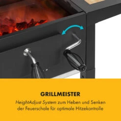 Meat Machine Holzkohlegrill BBQ 45x32,5cm Thermometer Bodenrollen -Haushaltsgerätegeschäft 10034819 de 0004 logo