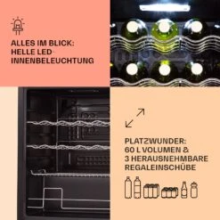 Coachella 60 Kühlschrank 60 Liter WiFi-Funktion Hintergrundbeleuchtung -Haushaltsgerätegeschäft 10034821 de 0004 usp