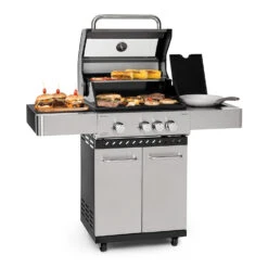 Haushaltsgerätegeschäft 23 Valkyrie Gasgrill 3x3,2 + 2,9 KW Sichtfenster 54x42 Cm Grill Edelstahl