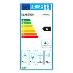 Structura Inselabzugshaube Abluft 641 M³/h Max. LED-Licht Edelstahl -Haushaltsgerätegeschäft 10034850 energy label