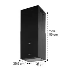 Structura Inselabzugshaube Abluft 641 M³/h Max. LED-Licht Edelstahl -Haushaltsgerätegeschäft 10034850 yy 0011 dimensions
