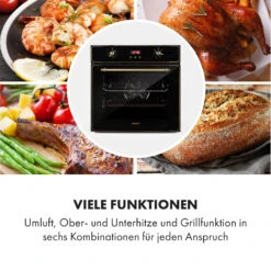 Elizabeth Einbaubackofen Retro 2200 Watt 70l Messingoptik Display 14 Elizabeth Einbaubackofen Retro 2200 Watt 70l Messingoptik Display -Haushaltsgerätegeschäft 10034880 de 0004 logo