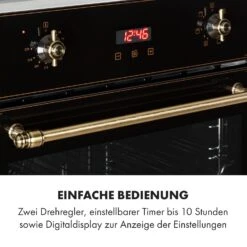 Elizabeth Einbaubackofen Retro 2200 Watt 70l Messingoptik Display 15 Elizabeth Einbaubackofen Retro 2200 Watt 70l Messingoptik Display -Haushaltsgerätegeschäft 10034880 de 0005 logo