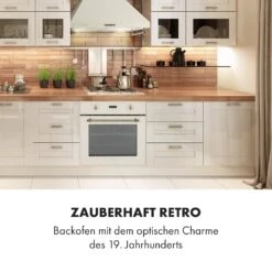 Elizabeth Einbaubackofen Retro 2200W 70L 50 - 250 °C Timer Display 12 Elizabeth Einbaubackofen Retro 2200W 70L 50 - 250 °C Timer Display -Haushaltsgerätegeschäft 10034881 de 0002 logo