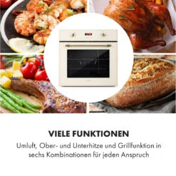 Elizabeth Einbaubackofen Retro 2200W 70L 50 - 250 °C Timer Display 14 Elizabeth Einbaubackofen Retro 2200W 70L 50 - 250 °C Timer Display -Haushaltsgerätegeschäft 10034881 de 0004 logo