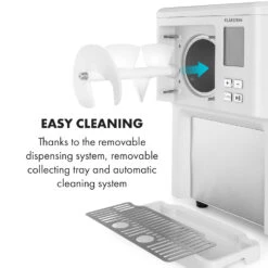 Sweet Sundae Eiscrememaschine Kompressor 1,5l Edelstahl Weiß -Haushaltsgerätegeschäft 10034912 uk 0008 logo Klarstein Sahnehaeubchen Eiscrememaschine weiss