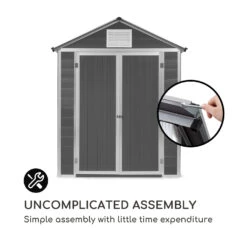 Schatzkammer Gartenschuppen UV-Schutz PVC Schloss Seitenfenster Grau 18 Schatzkammer Gartenschuppen UV-Schutz PVC Schloss Seitenfenster Grau -Haushaltsgerätegeschäft 10034925 uk 0008 logo blumfeldt Schatzkammer Gartenschuppen blau