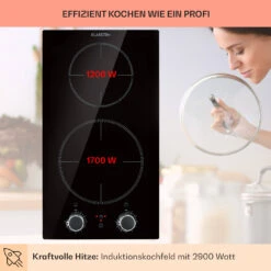 Kochheld Doppel-Induktionskochfeld 2900W Dreh-Regler Glas Schwarz 13 Kochheld Doppel-Induktionskochfeld 2900W Dreh-Regler Glas Schwarz -Haushaltsgerätegeschäft 10034946 de 0003 usp