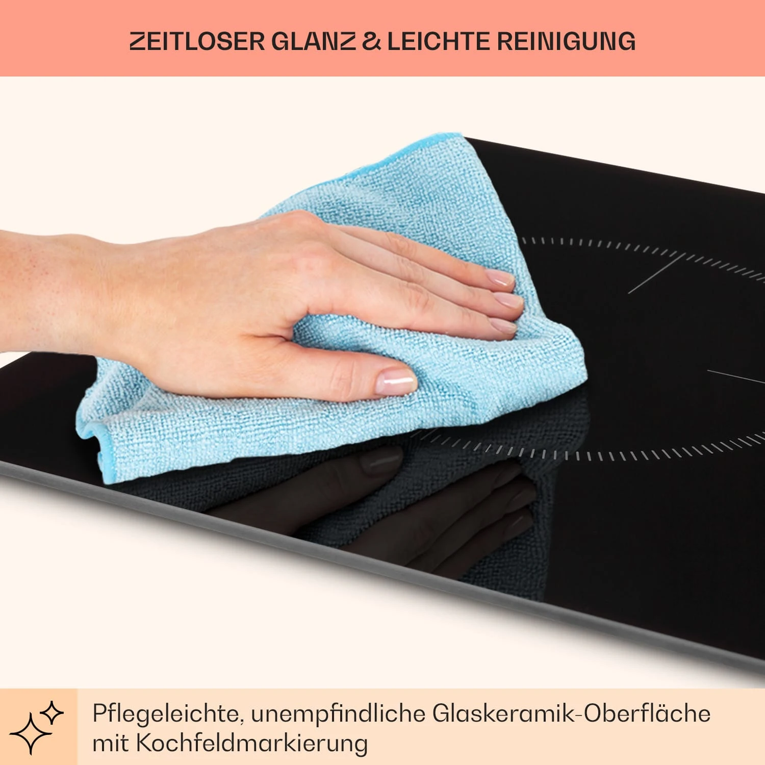 Kochheld Doppel-Induktionskochfeld 2900W Dreh-Regler Glas Schwarz 10 Kochheld Doppel-Induktionskochfeld 2900W Dreh-Regler Glas Schwarz – Bild 8